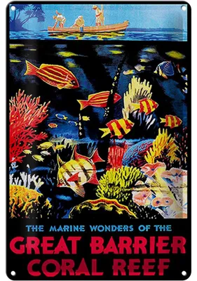 Produktbild von Blechschild Spruch 20x30cm creat barrier coral reef