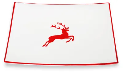 Immagine prodotto di Gmundner Keramik Rubinroter Hirsch, Platzteller Trend (31x31cm)