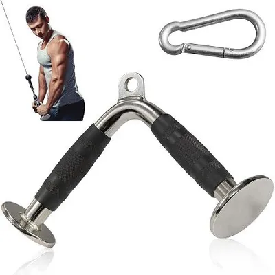 Zdjęcie produktu dla Uchwyt do wyciągu stal ergonomiczny treningu ramion pleców klatki 50 cm