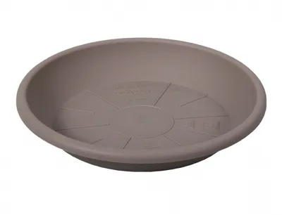 Obrázek produktu pro Podmiska pod květináč MEDEA plastová hnědo šedá d24cm