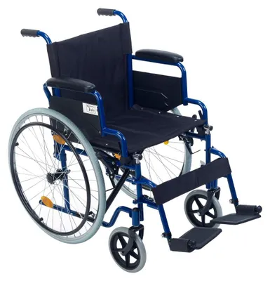 Produktbild von Faltbarer Rollstuhl/Ativrollstuhl Teqler, Sitzbreite: 46 cm, Armlehnen und Fußstützen einklappbar