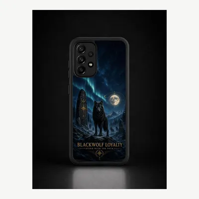 Immagine prodotto di Custodia protettiva LUNØIR Blackwolf, realizzata in TPU e policarbonato, compatibile con Samsung A23
