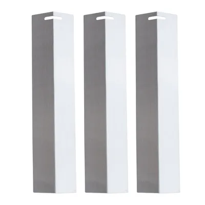 Produktbild von 3er Set BASIC Edelstahl Brennerabdeckungen Grill-Ersatzteile