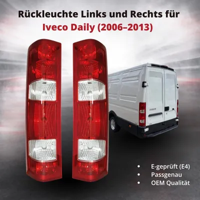Produktbild von Rückleuchte Heckleuchte Rücklicht Links und Rechts für Iveco Daily 2006 - 2013 OEM:69500591/69500590
