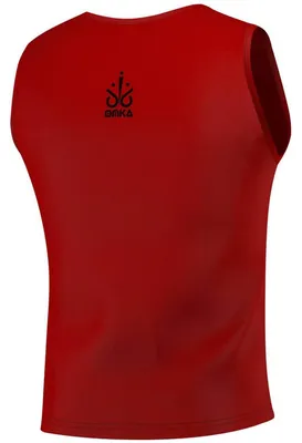 Produktbild von 10 Stück OMKA Fußball Leibchen Trainingsleibchen Markierungshemd Fußballleibchen für Kinder Jugend und Erwachsene, Farbe:Rot, Bibs:Senior (L)