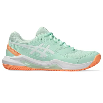 Productafbeelding van Asics Padelschoen Gel Dedicate 8 voor dames, groen en oranje