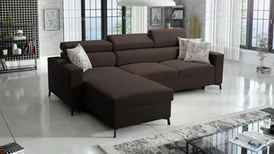 Produktbild von Ecksofa Beth I Mini mit Schlaffunktion und Stauraum für Bettzeug für das Moderne Wohnzimmer