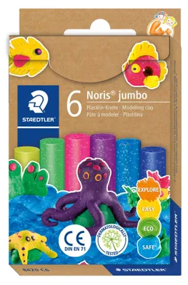 Produktbild von STAEDTLER Plastilin-Knete Noris Jumbo glitter