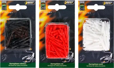 Produktbild von Dart Kunststoff Dartspitzen 100 Stück  Soft Dart Softdart Best Sporting Farbe: sortiert