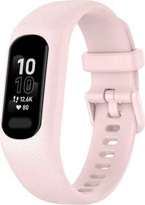 Produktbild von Silikon-Smartwatch-Armband – Passend für Garmin Vivosmart 5 – Rosa – Strap-it Uhrenarmband / Armband