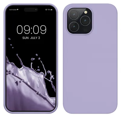 Produktbild von kwmobile Handyhülle für iPhone 14 Pro Max Hülle, für iPhone 14 Pro Max Case - Hülle Silikon - kabelloses Laden - Lavendel