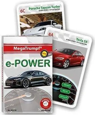 Produktbild von Quartett e-Power Kartenspiel für 2–4 Spieler ab 5 Jahren