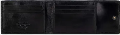 Image de Porte-cartes Wittchen pour homme en cuir, pliable, noir, cuir naturel