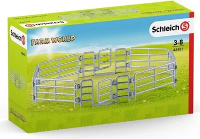 Produktbild von SCHLEICH 42487 Weidezaun, für Kinder ab 3+ Jahren, Farm World - Zubehör