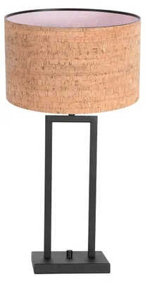 Obrázek produktu pro Stolní lampa - přírodní černá - Stang - kov textilie - noční lampička - E27 - 4357ZW - Steinhauer