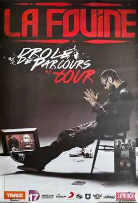 Productafbeelding van La Fouine - "Drôle de Parcours" Tournee 2013 - Affiche / Poster - 80x120 cm