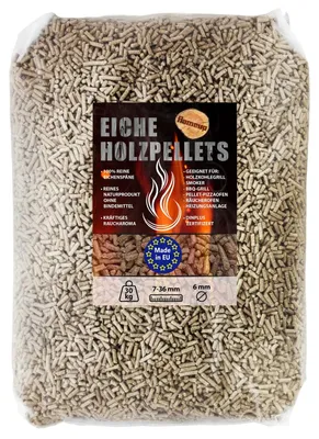 Obrázek produktu pro Hartholzpellets 30 kg - Dubové dřevo - BBQ - Gril - Uzení