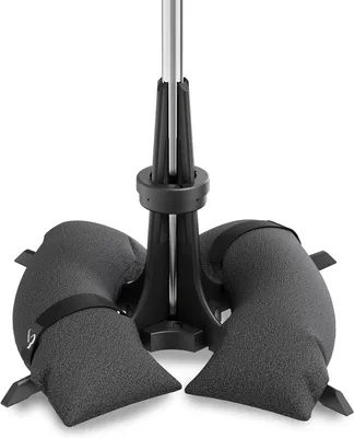 Image de Pied de parasol robuste, support de parasol - Sacs de sable remplissables jusqu'à 50 kg, pour parasols jusqu'à 3,5 mètres