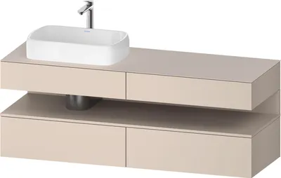 Produktbild von DURAVIT QA4777091830010 QAT KWTU WH Eck 1600x550x600 Tp. Smt