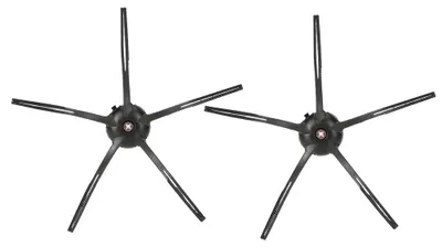 Produktbild von 2-teiliges Seitenbürsten-Ersatzzubehör für XIAOMI Roborock S6 S5 E35 E2 Kehrroboter Schwarz
