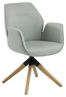 Zdjęcie produktu dla AC Design Aura, Obite siedzisko, Tkanina, Jasny Szary, Obite oparcie, Tkanina, Szary