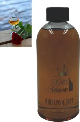 Produktbild von Dufte Momente | Whirlpool Duft 500ml | Amaretto | mit naturreinen und natürlichen ätherischen Ölen | kein Schaum | vegan und ohne Tierversuche