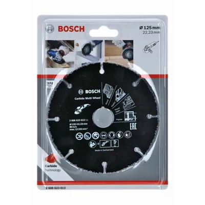 Produktbild von BOSCH Trennscheibe Hartmetall Multi Wheel 125  mm x 22,23 für Holz KS und TB