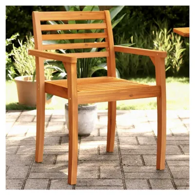 Produktbild von Gartenstühle 4 Stück 59x55x85cm aus massivem Akazienholz