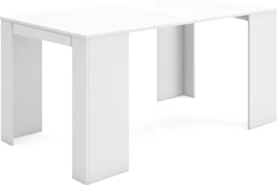 Immagine prodotto di S III Consolle allungabile, 160x90x77cm, Per 8 persone, Tavolo da pranzo, Bianco