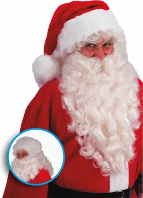 Produktbild von Weihnachtsmann Nikolaus Perücke mit Bart 60cm