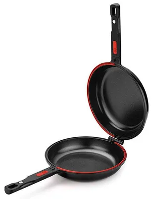 Produktbild von BRA Dupla Premiere | Doppelte Kartoffel-Omelette-Bratpfanne, 24 cm Durchmesser, Aluminiumguss, dreifache Antihaftschicht, 100 % PFOA-frei, für alle Herdarten