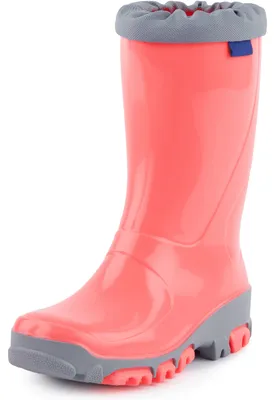 Produktbild von Ladeheid Kinder Mädchen Jungen Gummistiefel Regenschuhe LARB015 (Lachs, 25)