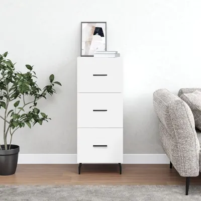 Produktbild von vidaXL Sideboard Weiß 34,5x34x90 cm Holzwerkstoff