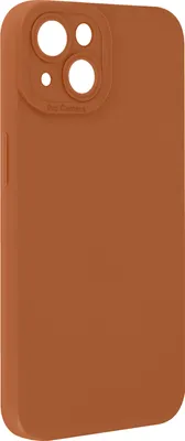 Immagine prodotto di Avizar, Custodia in silicone SoftGlow per Apple iPhone 14, fotocamera protetta, marrone chiaro