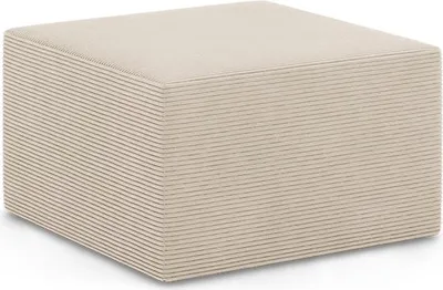 Produktbild von Sitzpouf 76x77cm Modulares Wohnzimmer Fußhocker Für Ecksofa NOVA Beige