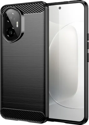 Immagine prodotto di Per Honor 300 Fibra di carbonio Design spazzolato Texture TPU Custodia per cellulare Cover Nero