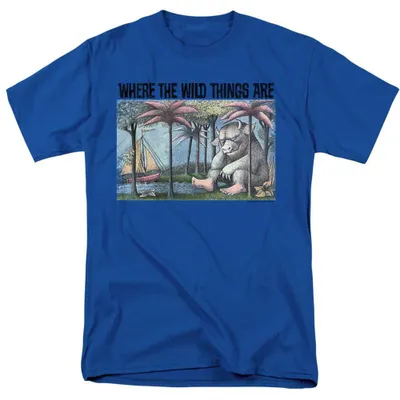Productafbeelding van "Where the Wild Things Are" - T-shirt voor heren/dames, uni model, TV40537 (maat M) (koningsblauw)