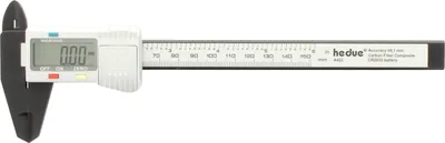 Produktbild von hedue® Digitaler Messschieber 150 mm - Schieblehre digital aus Carbon, mm/Inch Anzeige