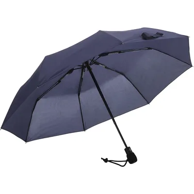 Produktbild von EuroSCHIRM light trek automatic, Kompakt, Regenschirm, Rund, Navy, Fiberglas, Polyester