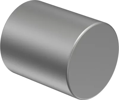 Produktbild von Interdeco Endstücke / Zierabschlüsse für Gardinenstangen mit 16/13 mm Ø Silbergrau, Typ Livo (Kappe), Pack. 2 Stück