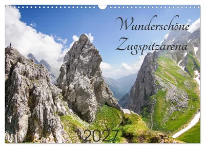 Produktbild von Wunderschöne Zugspitzarena (Wandkalender 2027 DIN A3 quer), CALVENDO Monatskalender