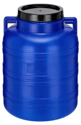 Image de Garronda Fût alimentaire en plastique HDPE de 40L pour la maison et le jardin GD-0078, bleu