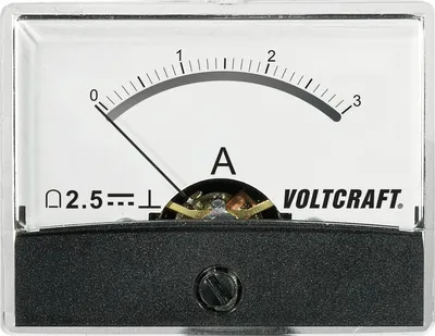 Immagine prodotto di Voltcraft AM-60X46/3A/DC Einbau-Messgerät AM-60X46/3A/DC 3 A Drehspule (AM-60X46/3A/DC)