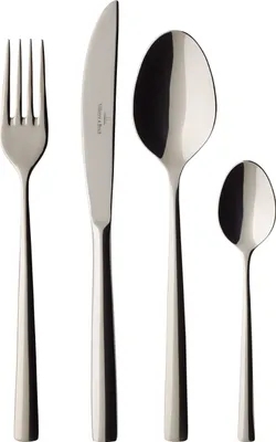 A set of four Villeroy & Boch cutlery pieces arranged in a row against a white background.