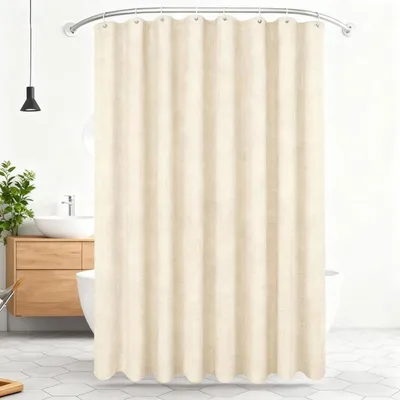 Productafbeelding van Douchegordijn 180 x 200 cm - Schimmelwerend, beige