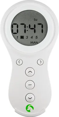 Produktbild von JULIUS MAYER Funkhandsender JM, 5-Kanal mit Timer JMHST-5 / weiß Fernbedienung für Funkmotoren, 433 MHz, Display & Magnethalterung