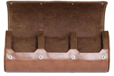 Zdjęcie produktu dla Etui na 3 zegarki, solidne, brązowe, 50 mm