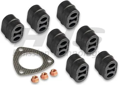 Zdjęcie produktu dla HJS 82 14 2762 Zestaw montażowy układu wydechowego dla OPEL Corsa C hatchback (X01) Meriva A (X03) Vectra C Caravan (Z02) Vectra C Limousine (Z02)