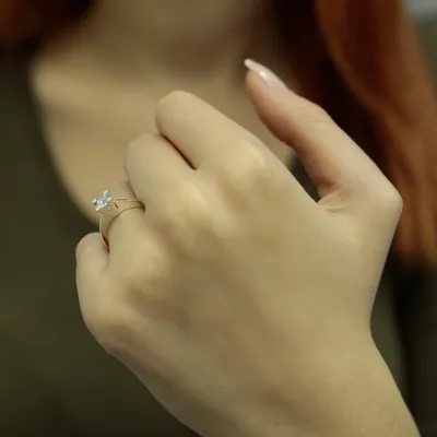 Produktbild von 0,40 Carat Diamant Solitär Ring Meisterwerk 14 Karat Weißgold