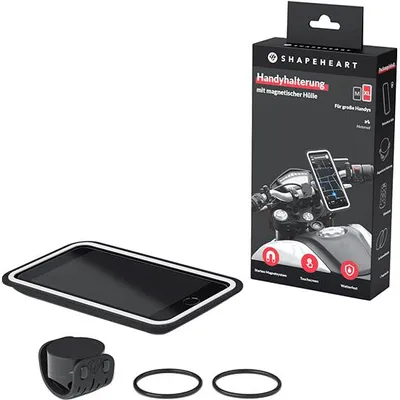 Produktbild von Shapeheart Moto Bundle Handyhalterung, 360° Drehung, Regenfest, M/XL/2XL